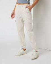 Vuori | Women's | Boyfriend Cargo Jogger | Milkweed Heather